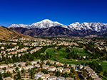 Valley in San Bernardino with homes